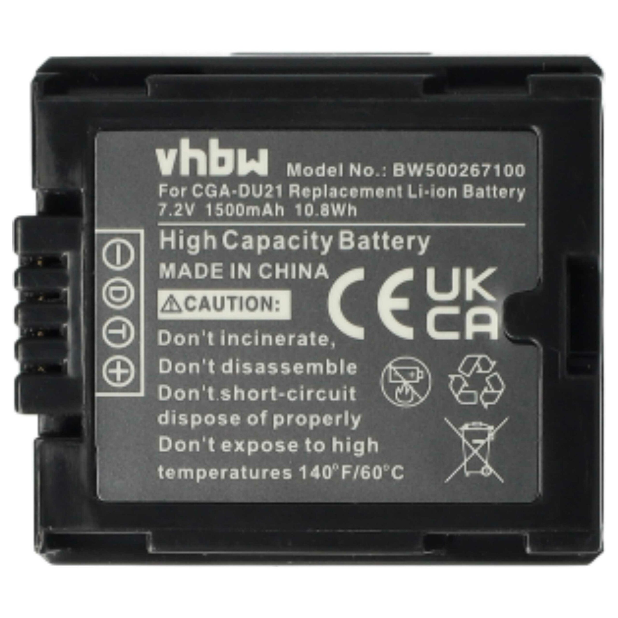 Bateria vhbw 3x para Hitachi DZ-BP07s, DZ-BP21, DZ-BP14s - 1500 mAh 7.2 V Li-Ion - Image 3