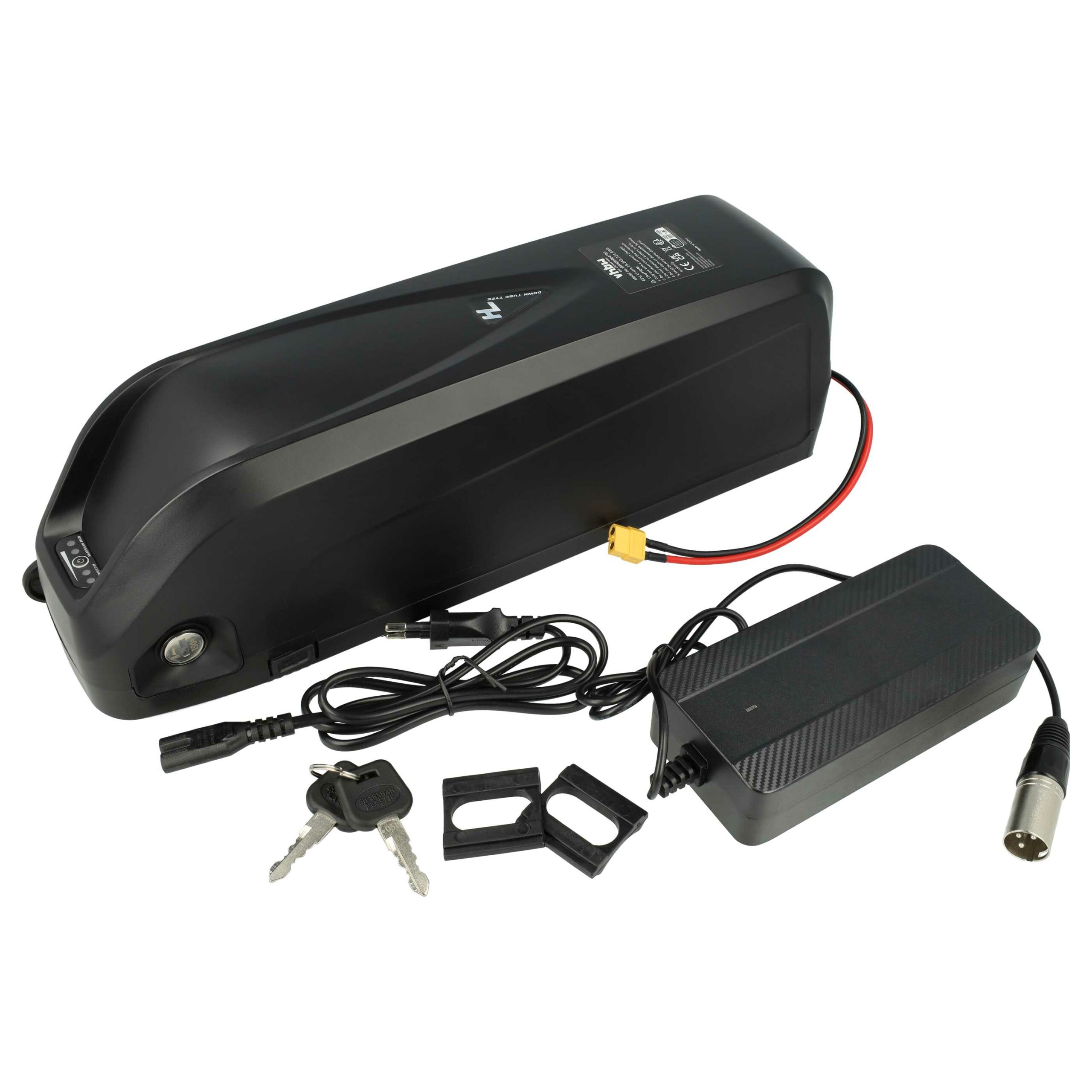Bateria E-Bike vhbw Compatível Hailong Downtube 48V 19.2Ah com Carregador