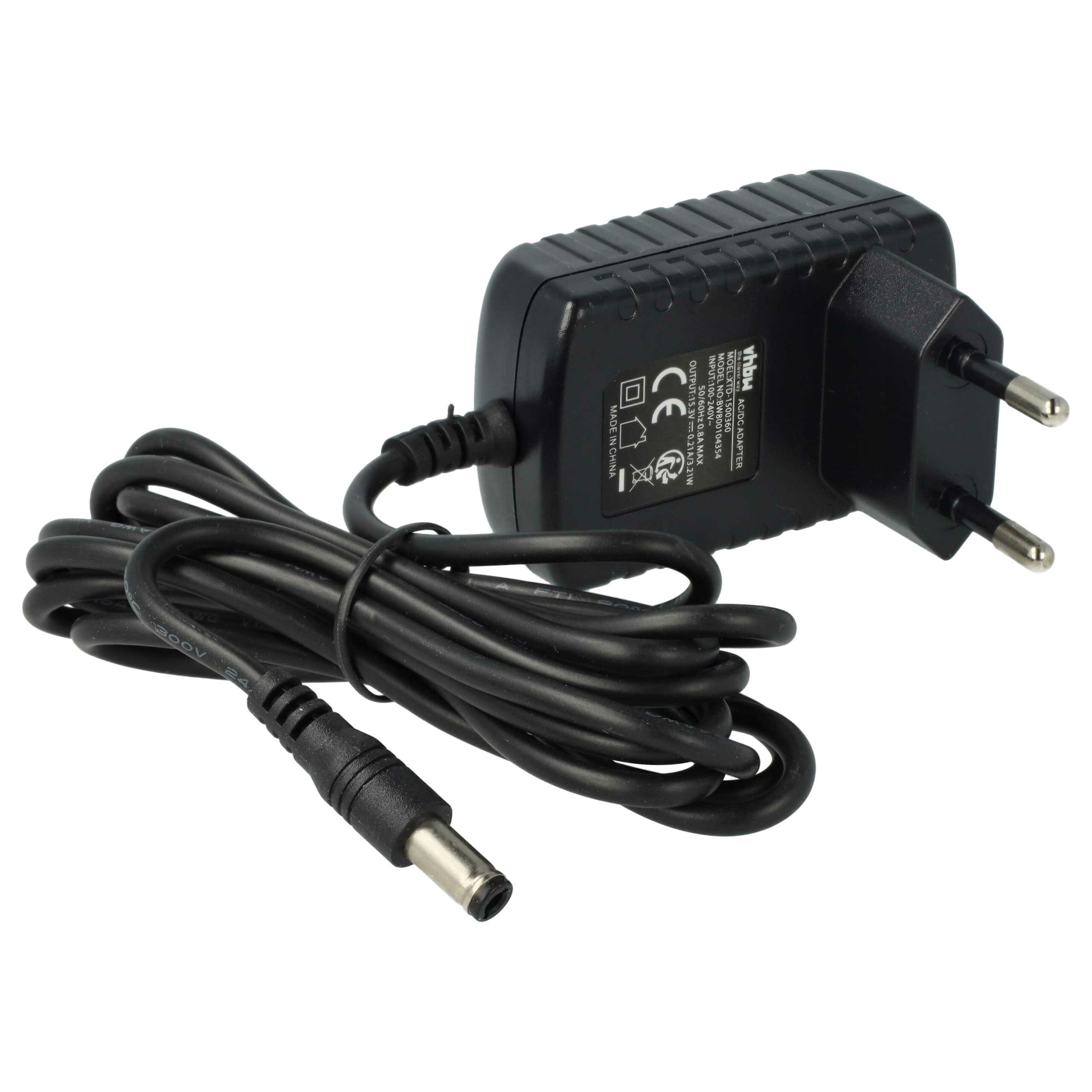Adaptador de Alimentação de Rede vhbw para Black & Decker HKA-15321 - 150 cm