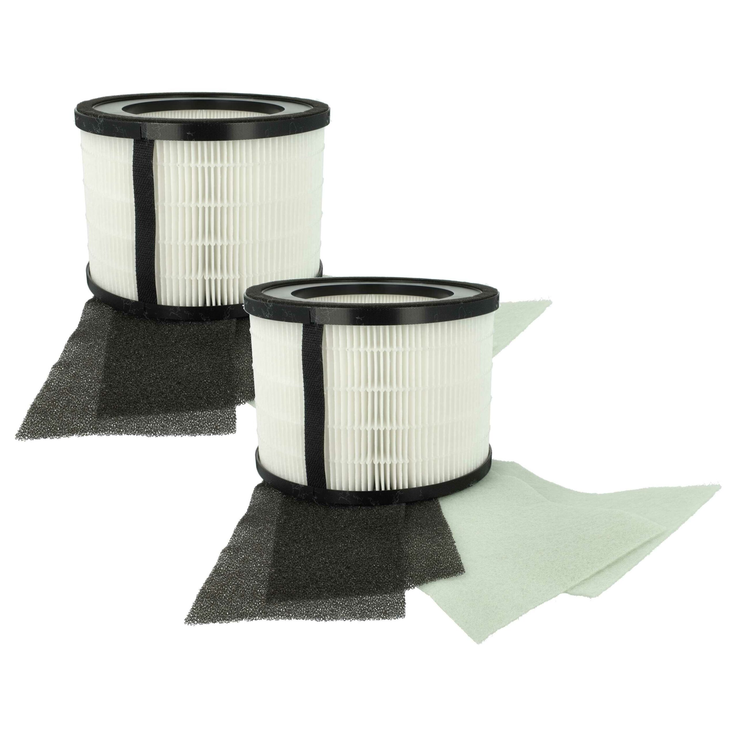 2x Filtros de Substituição para Leitz 2415142, 2415107 - Pré-filtro + HEPA + Carvão Ativado