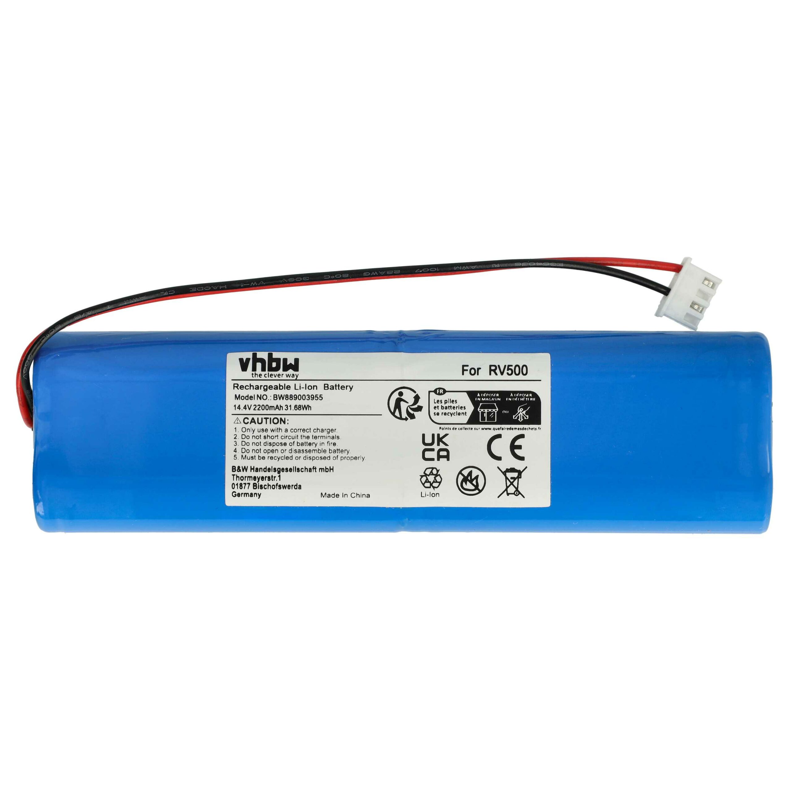 Bateria vhbw para Chuango CL059 - 2200mAh, 14.4V, Li-Ion - Image 3