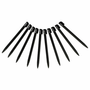 Pack 10 Canetas Touch vhbw para Nintendo DSi, 2DS e DS Lite - Preto