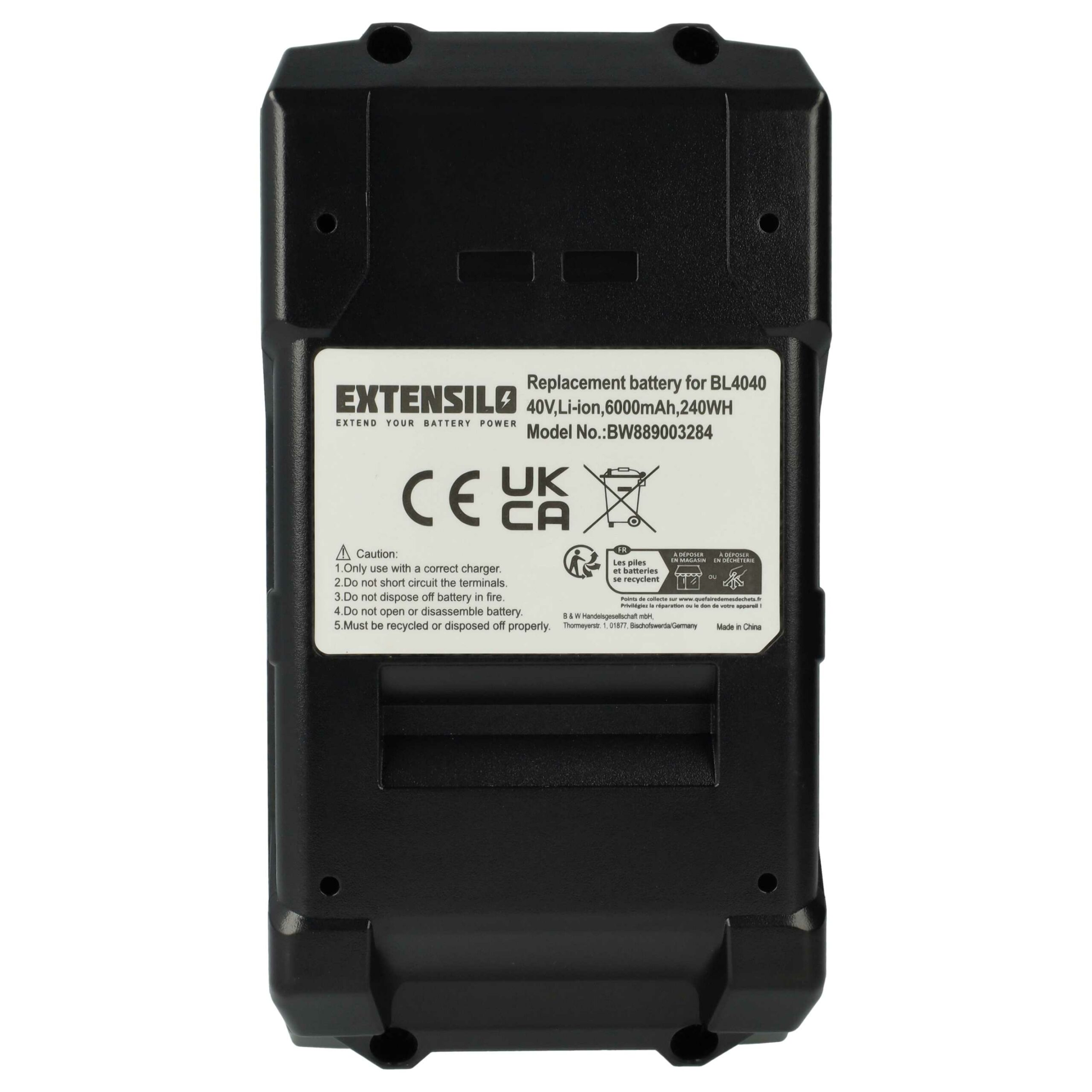 3 Baterias de Substituição Extensilo para Makita 191L29-0, BL4020, BL4025, BL4040 - 6000 mAh, 40 V, Li-Ion - Image 3