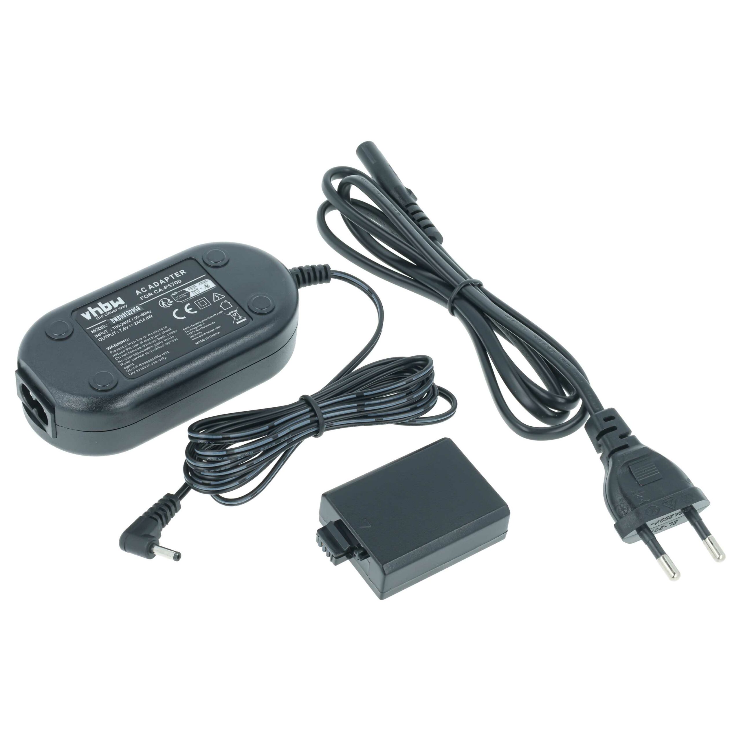 Carregador de Câmara Canon - Substitui CA-PS700 DR-E5 ACK-E5 com Acoplador DC - 2 m, 7.4 V 2.0 A - Image 2