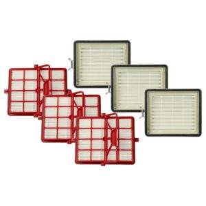 Jogo de 3 Filtros vhbw para Aspiradores Lux 111000160, 11548202