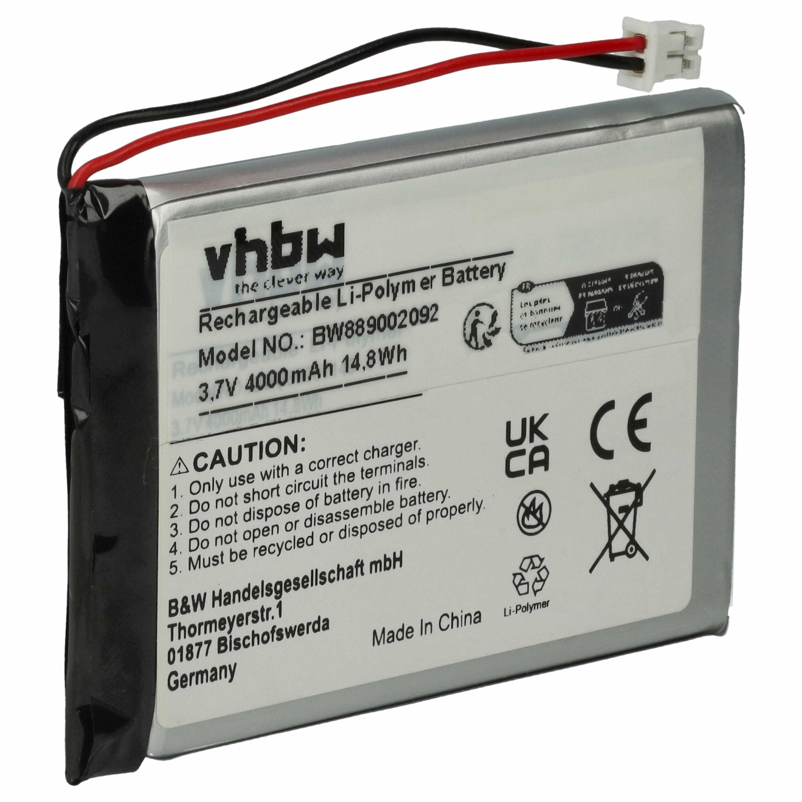 Bateria Universal Li-polymer 4000 mAh 3.7 V vhbw - Image 3