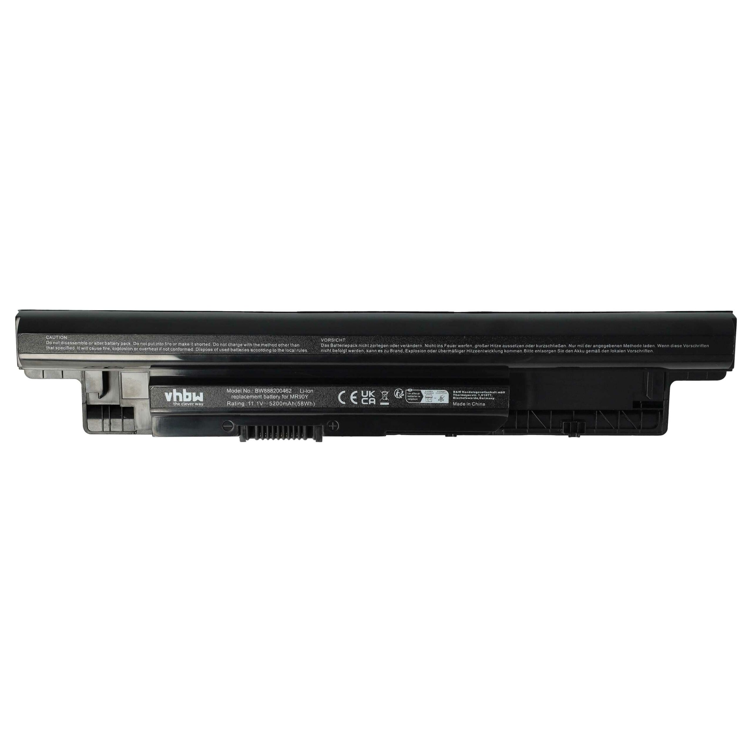 Bateria para Portátil Dell vhbw 5200 mAh 11.1 V Li-polymer (312-1387, 24DRM, 0MF69) - Image 3
