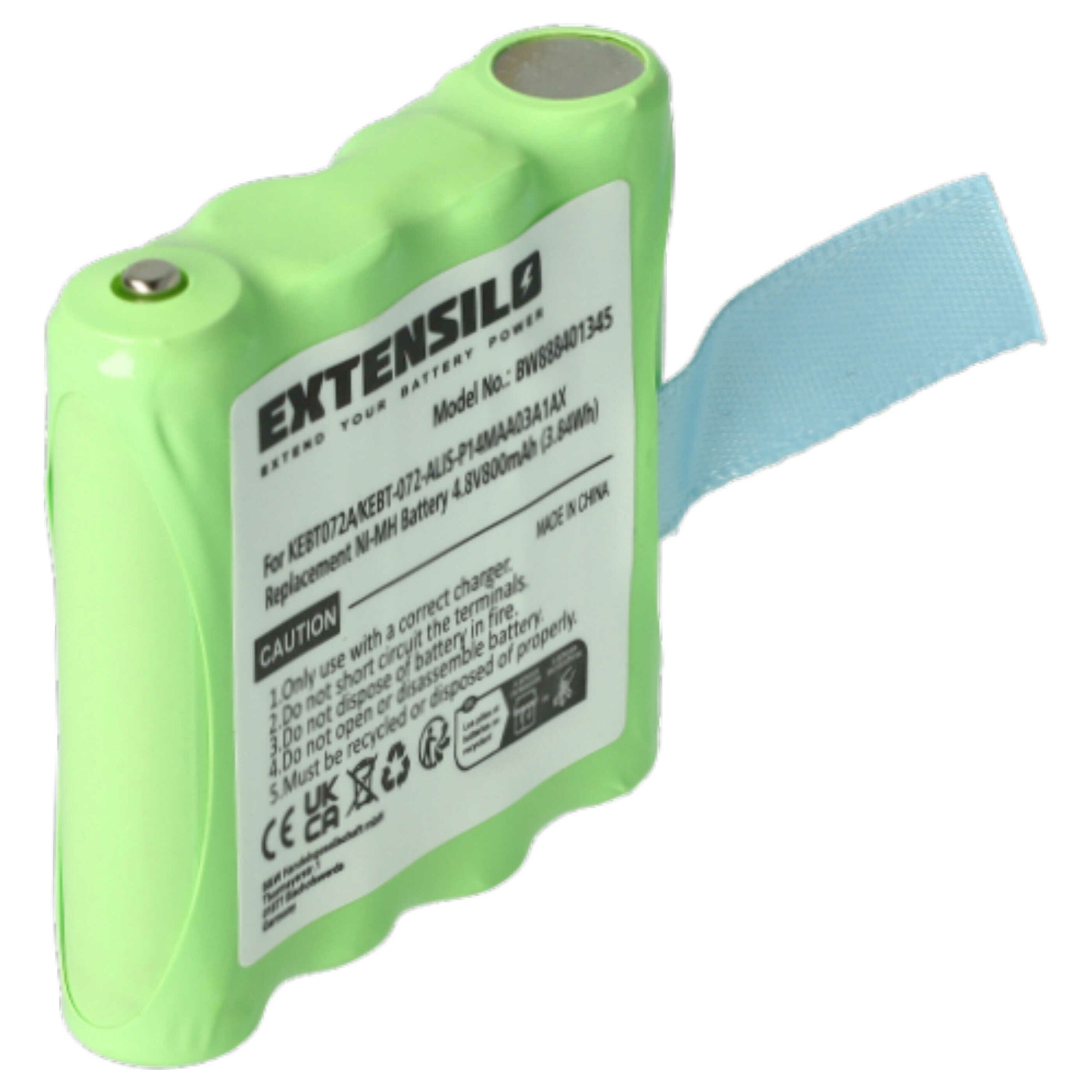Pack 5x Baterias EXTENSILO para Rádios Midland - 800 mAh 4.8V NiMH (KEBT072A, BATT4R) - Image 3