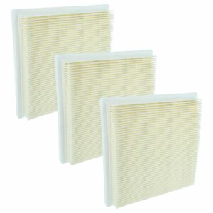 Pack de 3 filtros plissados para aspirador Bosch - Substituição 2609256F65