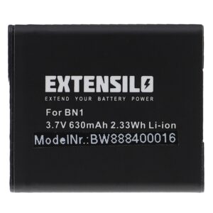 Bateria EXTENSILO compatível Sony NP-BN1 - 630mAh, 3.7V, Li-Ion