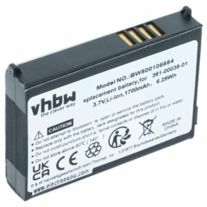 Bateria vhbw para Garmin GPS 361-00038-01, 010-11143-00 - 1700mAh, 3.7V