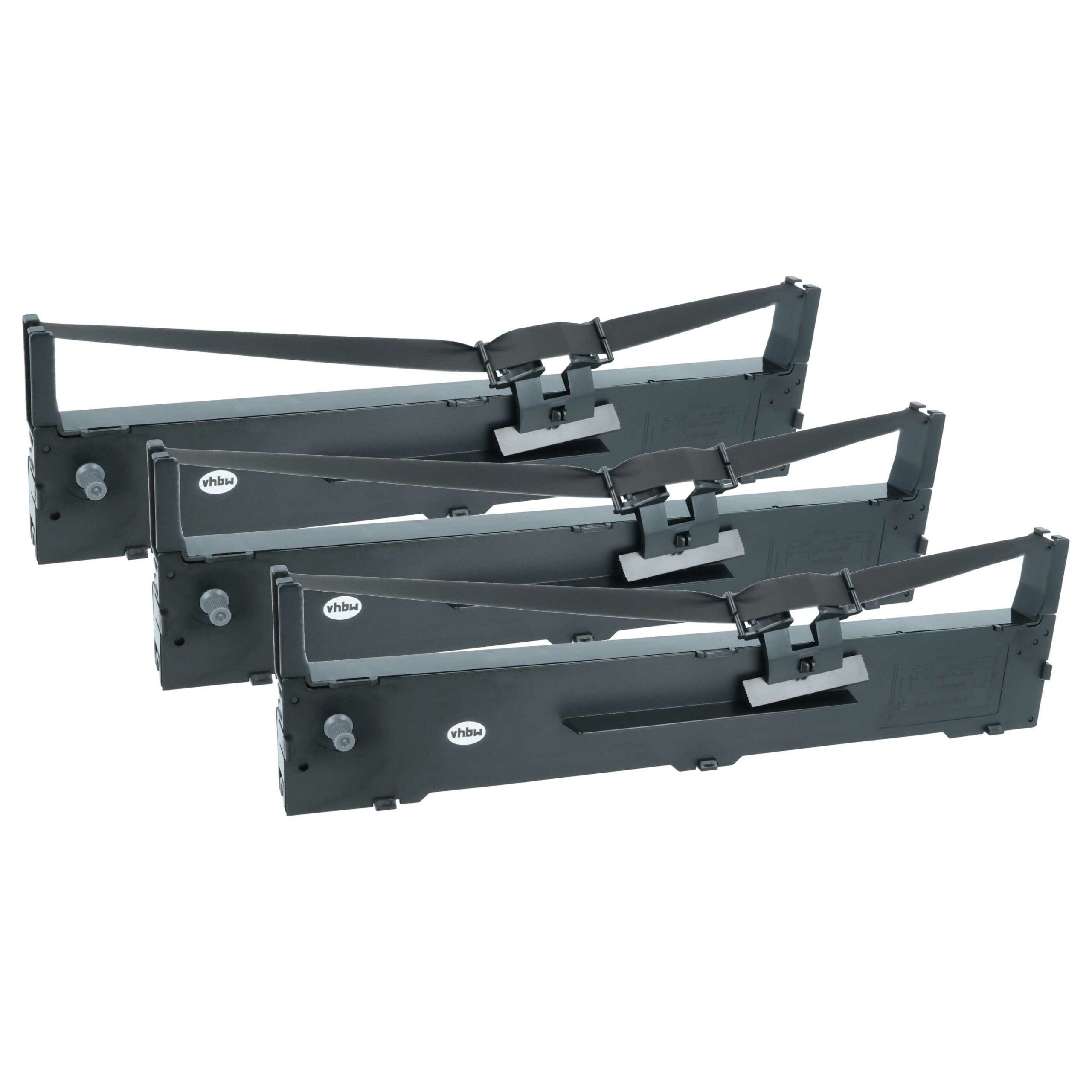Pack 3x Fita de Tinta Compatível Epson C13S015337 para Impressoras Matriciais e de Recibos - Preto