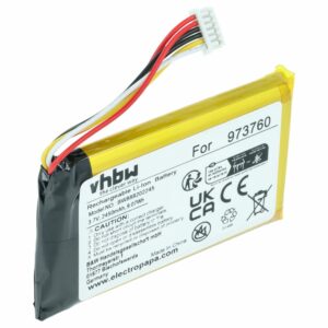 Bateria para Comando Remoto de Drone DJI 973760 2450mAh, 3.7V vhbw