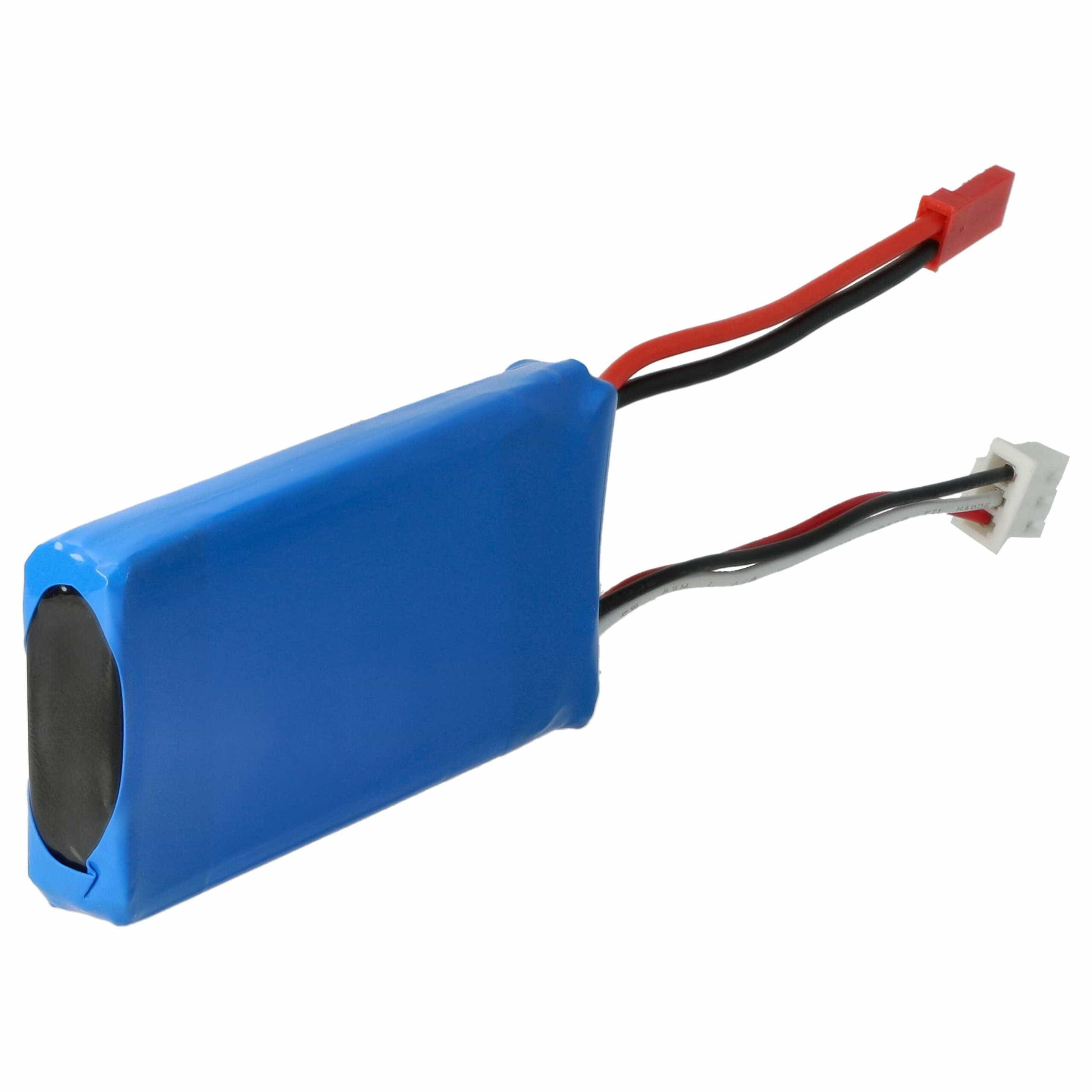 Bateria vhbw 610 mAh 7.4 V Li-polymer com conector BEC para modelos RC - Image 2