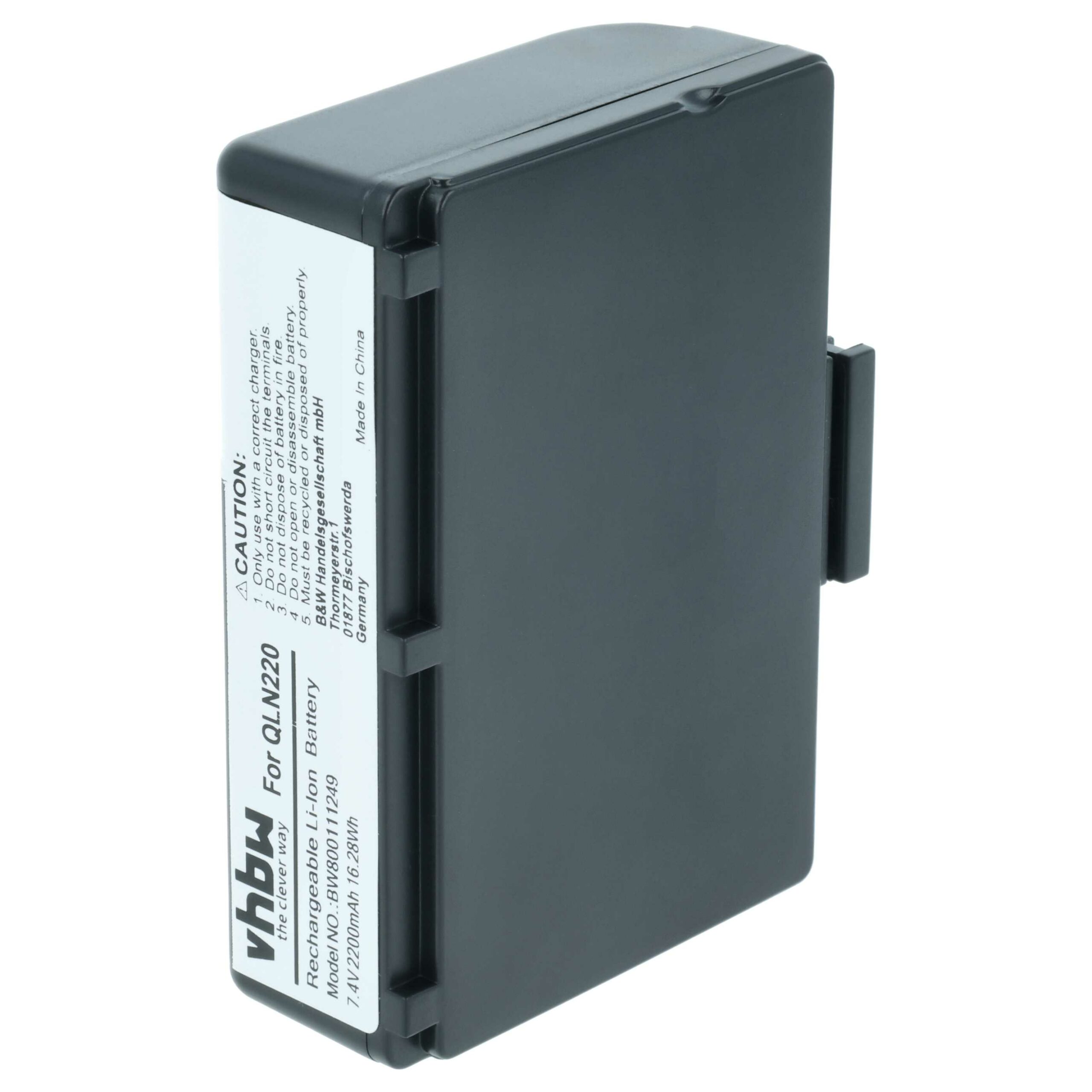 2x Bateria para Impressora Zebra AT16004, BTRY-MPP-34MA1-01, BTRY-MPP-34MAHC1-01 - 2200 mAh 7.4 V Li-Ion - Image 2