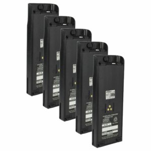 Bateria vhbw 5x para Motorola NTN7143, NTN7143CR, NTN7143B, NTN7143A - 2300 mAh 7.5 V NiMH + Clip