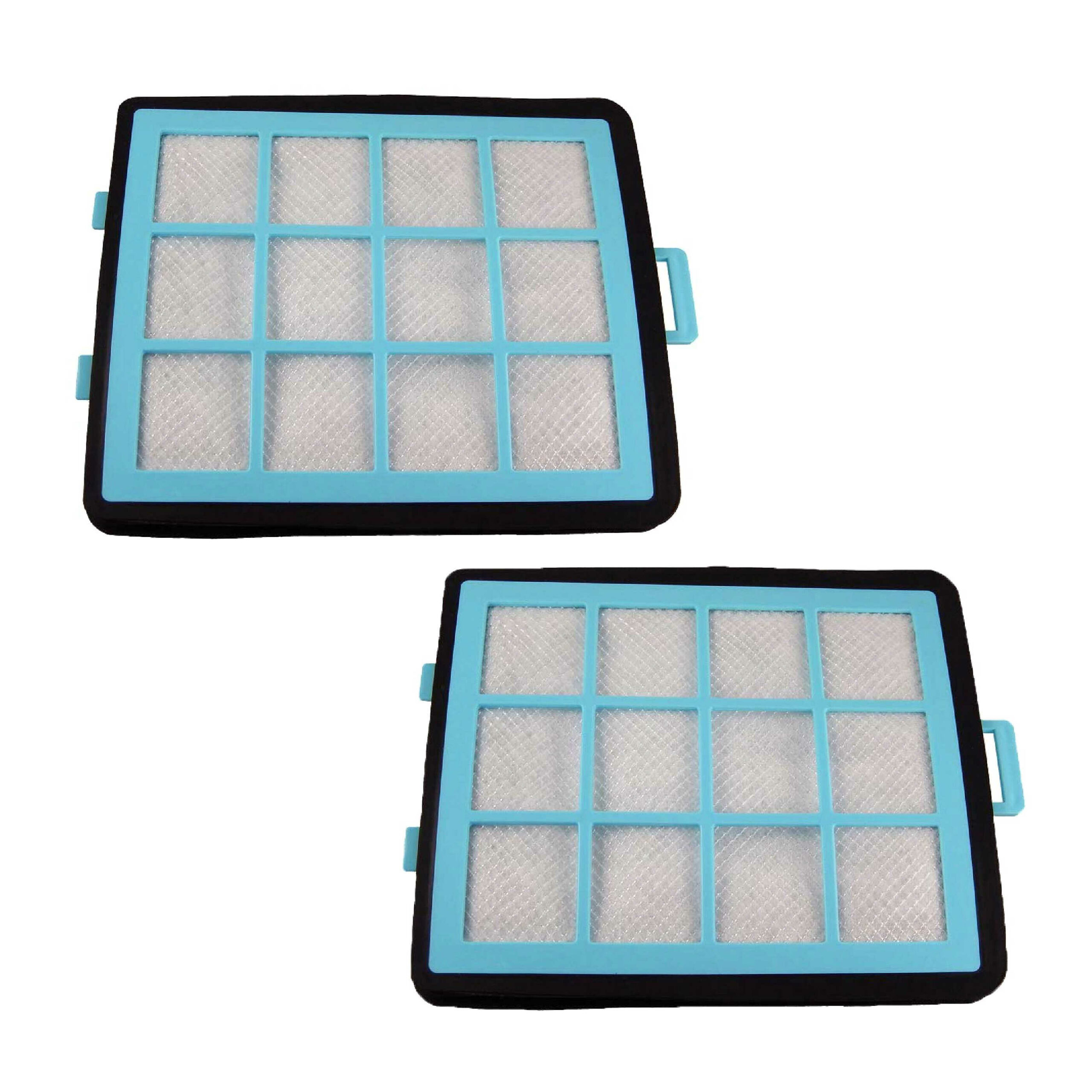 2x Filtro de entrada vhbw para Philips CRP745/01, 432200533151 - Aspirador Philips 14,2 x 18,8 cm