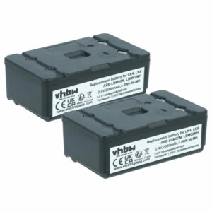 Bateria de Substituição 2x vhbw para Telecomando Autec ARB-LBM02M, LBM02MH - 2000 mAh 2.4 V NiMH