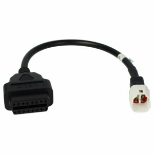Adaptador OBD2 4 pinos para OBD2 16 pinos - Suzuki, Yamaha FJR1300 (2016-2019) Motos e Scooters vhbw