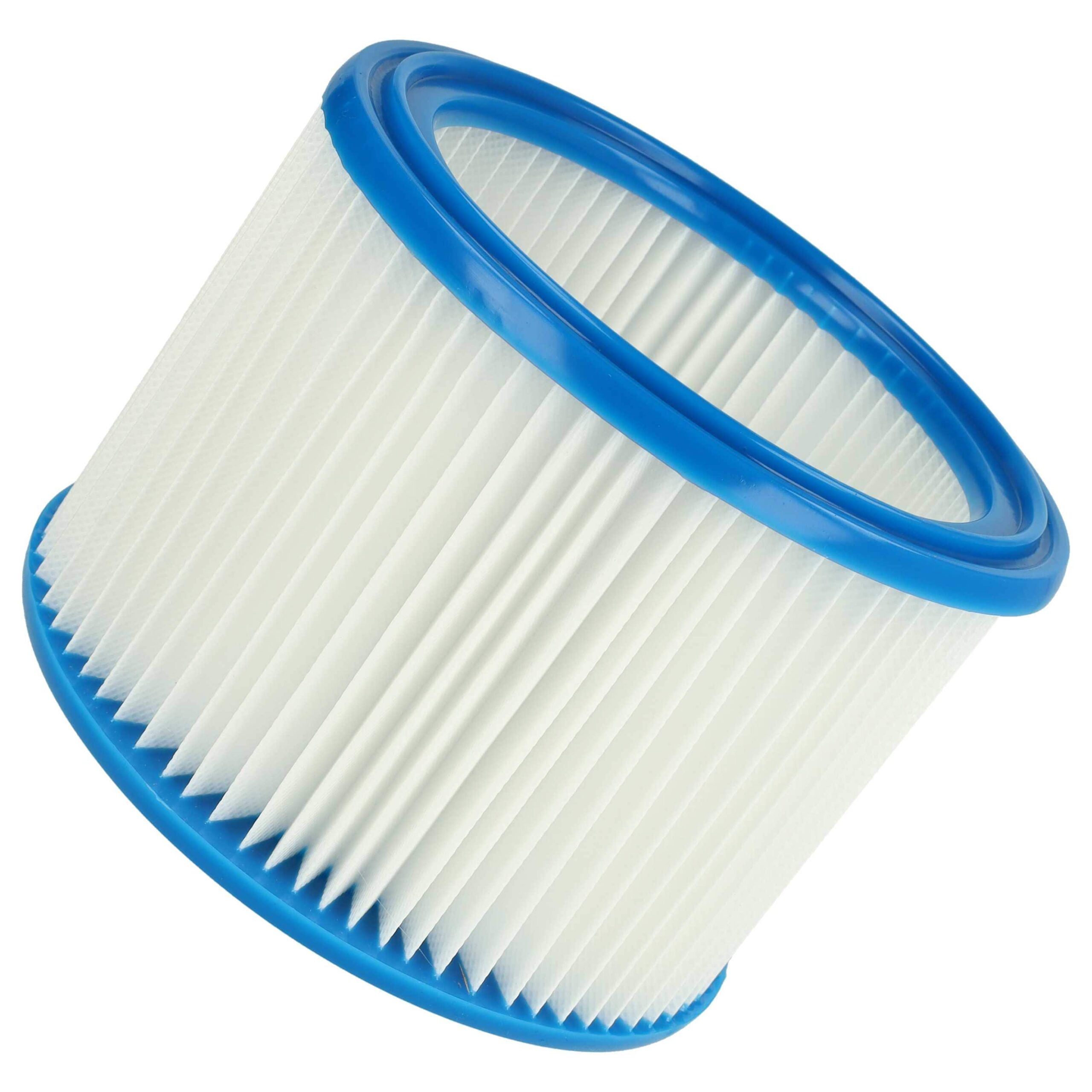 4x Filtro redondo vhbw substitui Bosch 2607432024 para aspiradores Bosch, branco/azul - Image 4