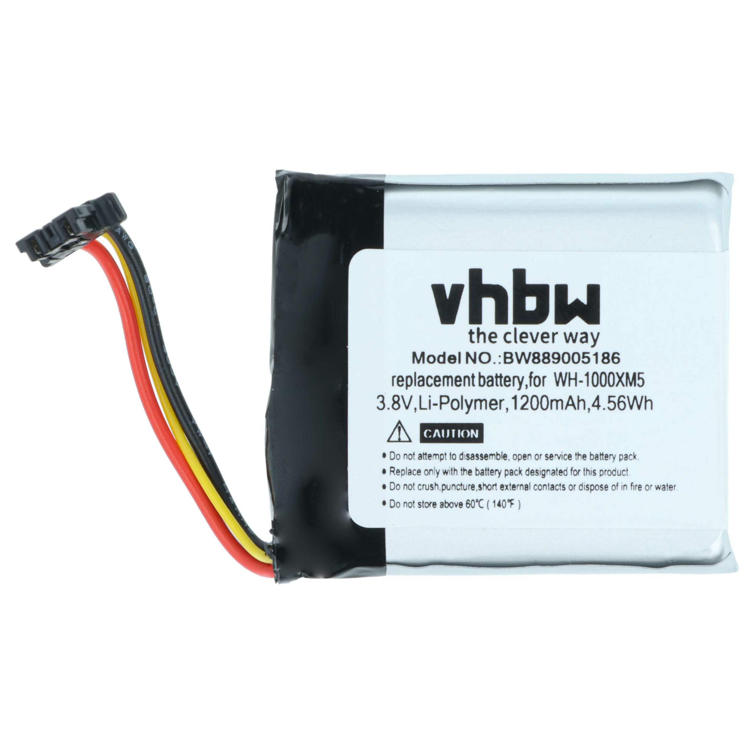 Bateria Wireless vhbw para Auscultadores Sony SP723741 - 1200 mAh 3.8 V Li-polymer - Image 3