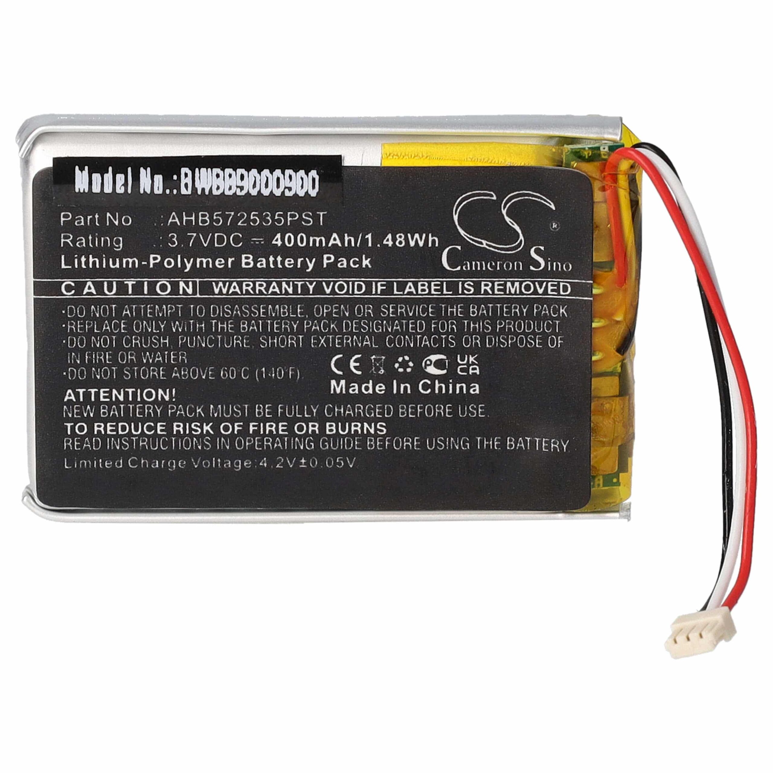 Bateria para Auscultadores sem Fios Jabra AHB572535PST - 400 mAh 3.7 V Li-polymer vhbw