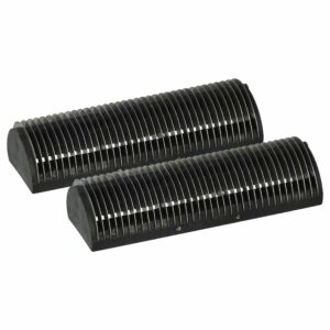 2x lâmina de corte compatível com Braun 5001719, 410, 383, 346, 330 - vhbw preto/prateado