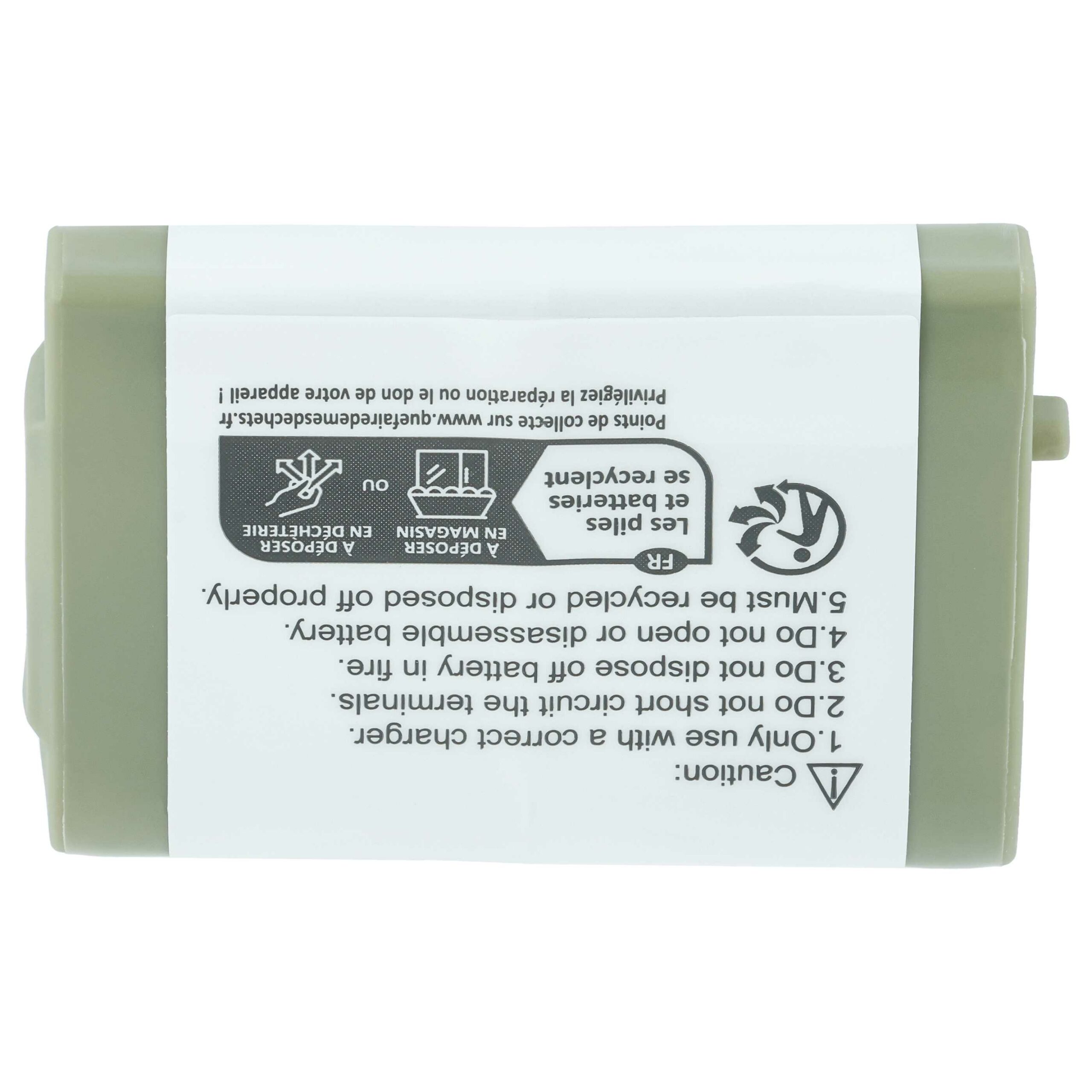Bateria vhbw para telefones GE e Panasonic - 700 mAh 3.6 V NiMH - Image 4