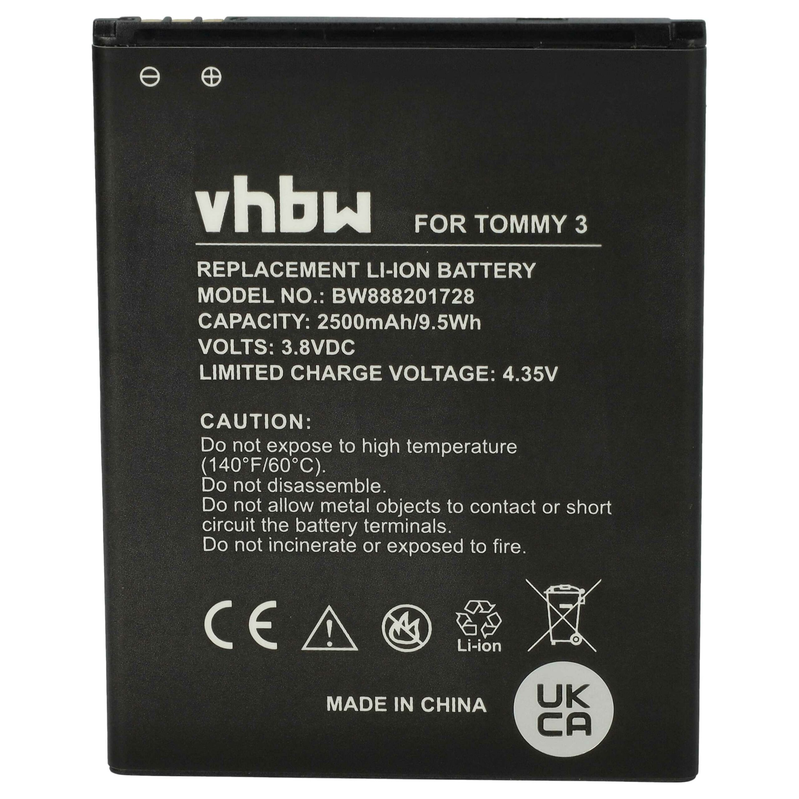 Bateria para Telemóvel Wiko 2610 - 2500 mAh 3.8 V Li-Ion vhbw - Image 3
