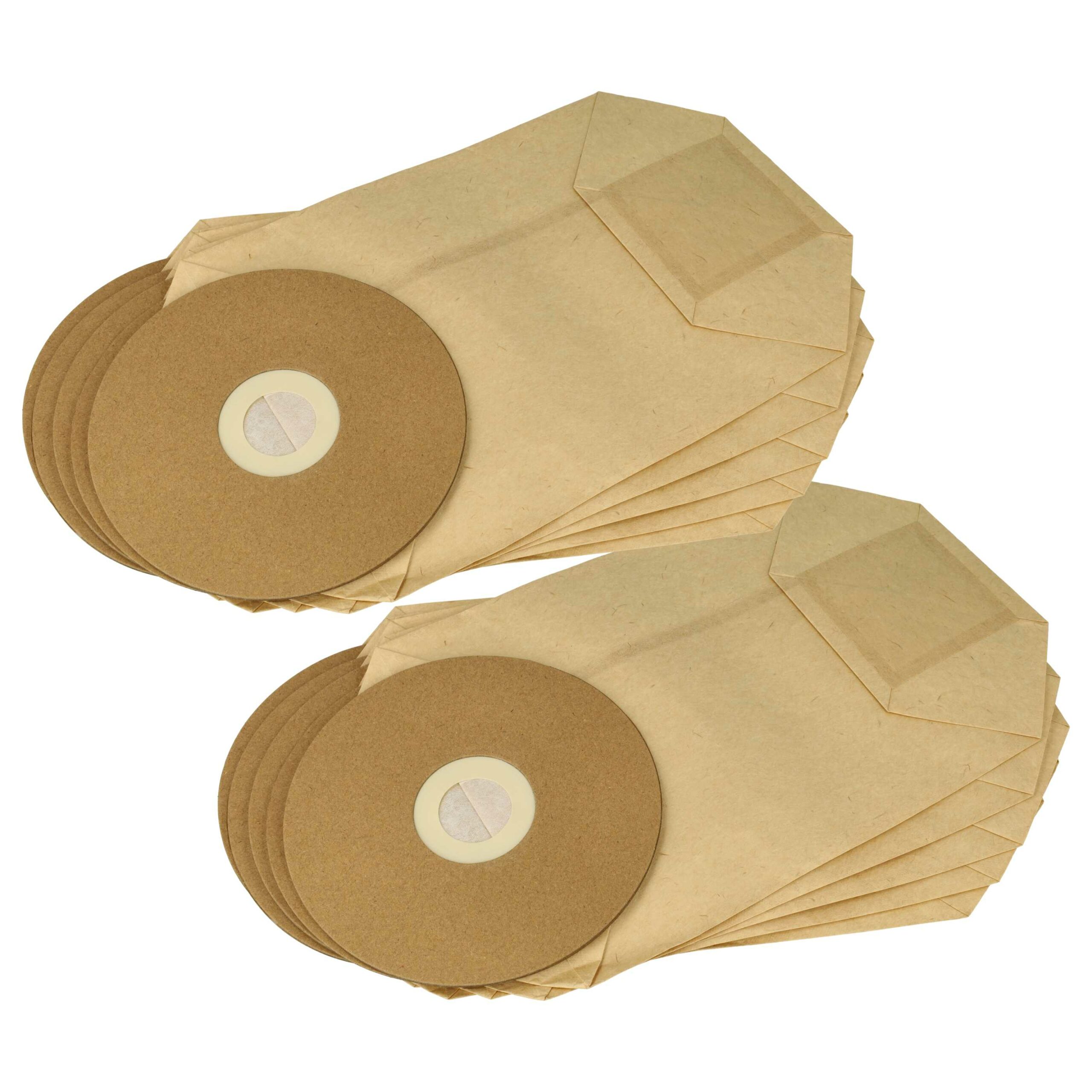 Pack 10 Sacos para Aspirador Cleancraft 7013353 - Papel/Cartão vhbw