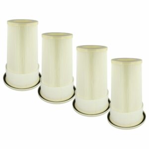 Conjunto de 4 Filtros Filterfine para Aspirador Dustcontrol 42028, Branco