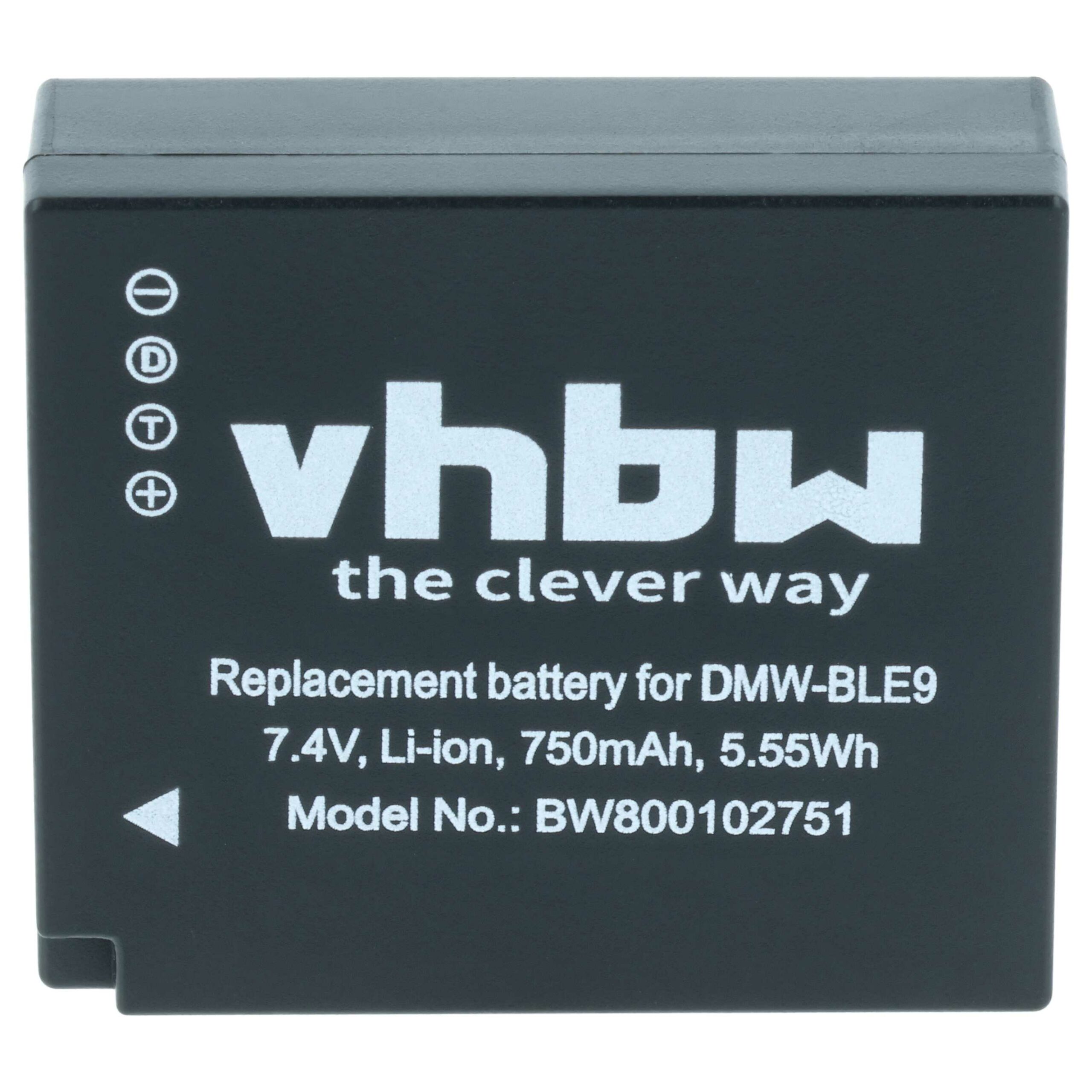 3x Bateria vhbw compatível Leica BP-DC15 - 750mAh, 7.2V, Li-Ion - Image 3