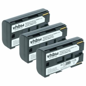 3x Bateria substitui Canon BP-911, BP-914, BP-915, BP-924, BP-927, BP-930, BP-941 - 2600mAh, 7.2V, Li-Ion