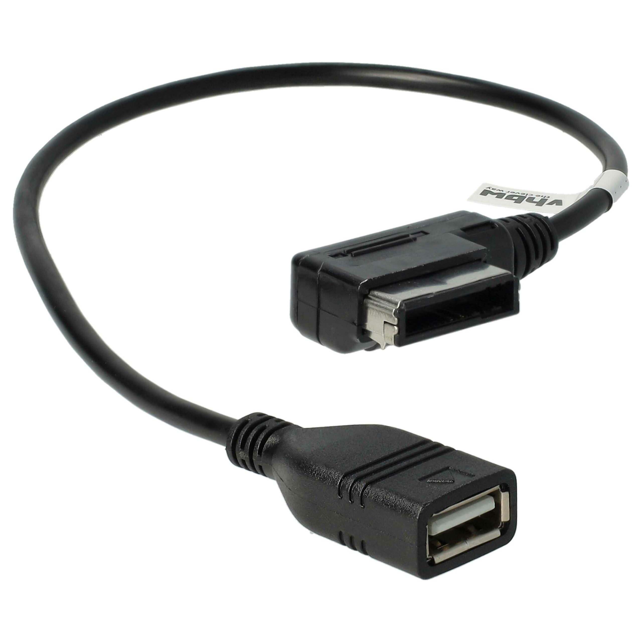 Cabo de Áudio USB para Audi, Seat, Skoda, VW - Adaptador AMI, 16 cm