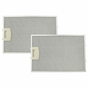 2x Filtro de Gordura em Metal de Longa Duração vhbw - Compatível com BSH 00362380 e BSHG00362380