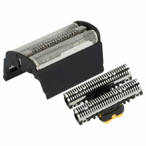Conjunto de peças de corte para barbeador Braun SB505, 31B - vhbw (1x bloco de corte + 1x lâmina dupla com moldura)