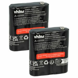 Bateria vhbw para Motorola CB Radio - 2 unidades 1300 mAh 3.6V NiMH (substitui FRS-4002A, HKNN4002B, HKNN4002A)