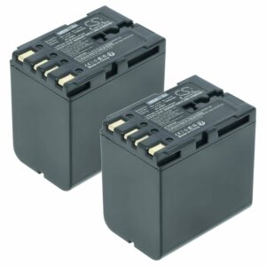 Bateria vhbw 2x para Câmara de Vídeo JVC BN-V428U, BN-V428, BN-V438U, BN-V438 - 3300 mAh 7.4 V Li-Ion