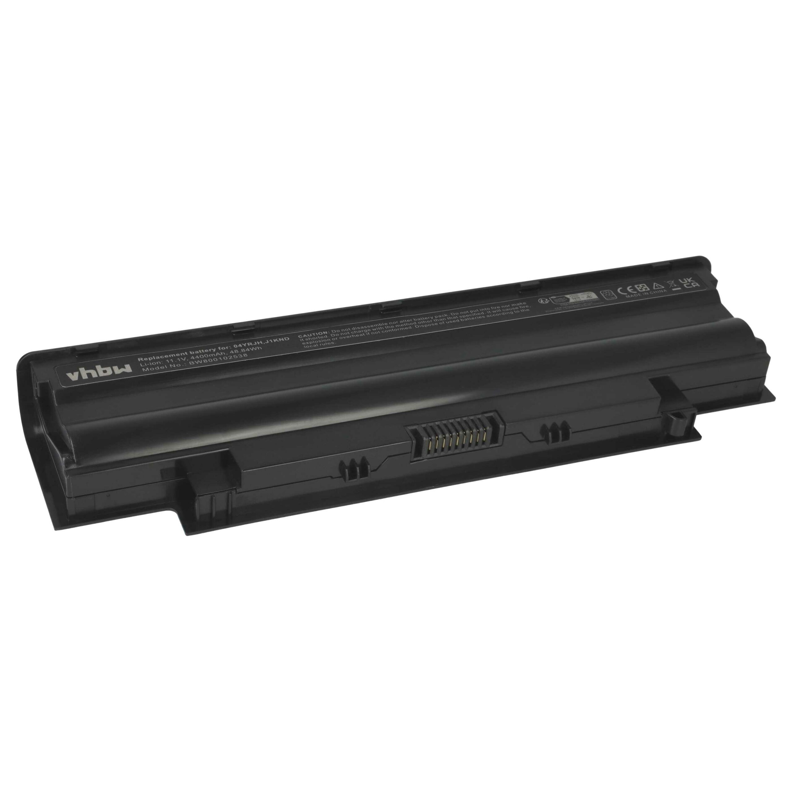 Bateria vhbw para Portátil Dell 07XFJJ, 0J1KND, 04YRJH, 06P6PN, 0383CW, 0J4XDH - 4400 mAh 11.1V Li-Ion Preta