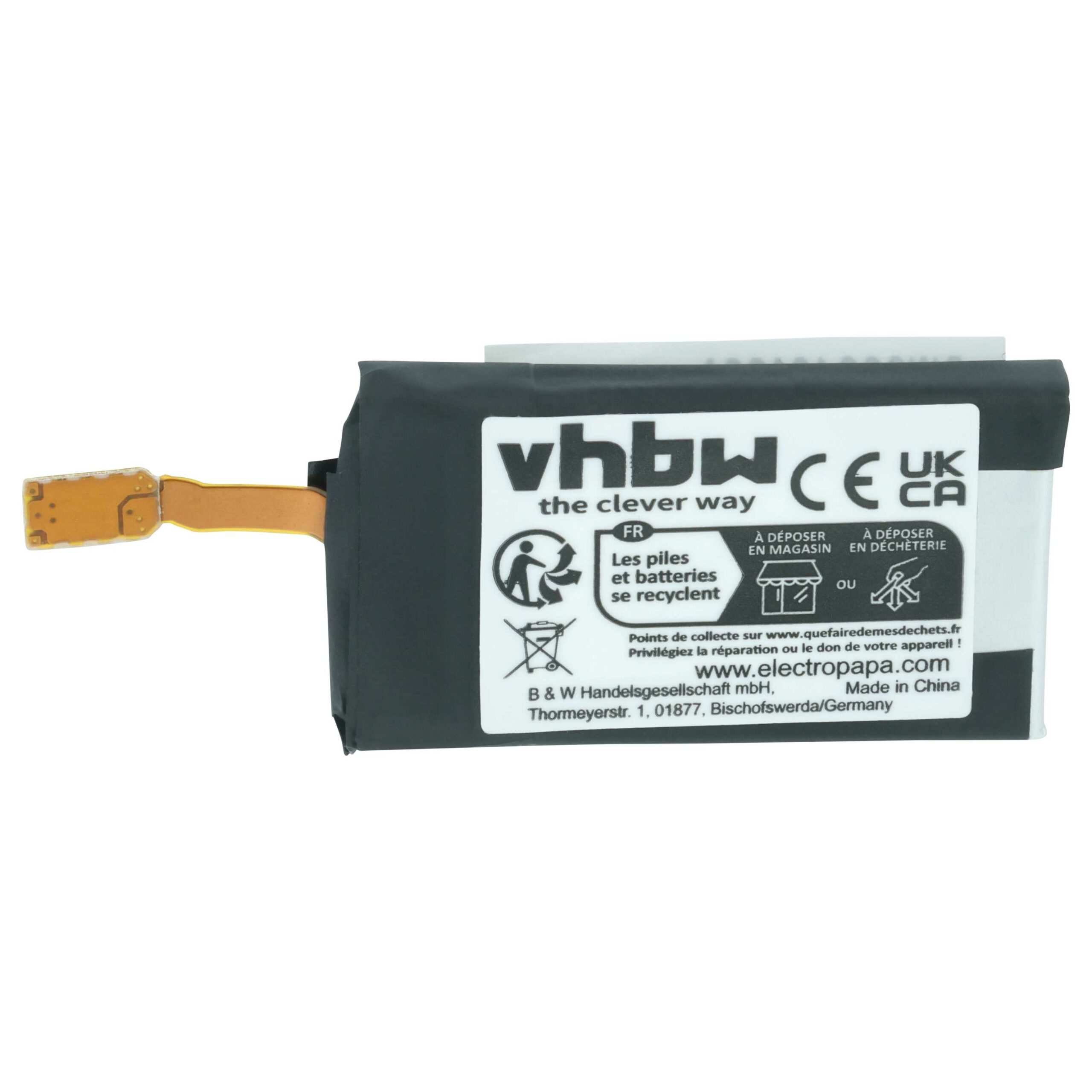 Bateria de Substituição vhbw para Samsung Smartwatch GH43-04770A, EB-BR365ABE - 200 mAh 3.85 V Li-polímero - Image 3