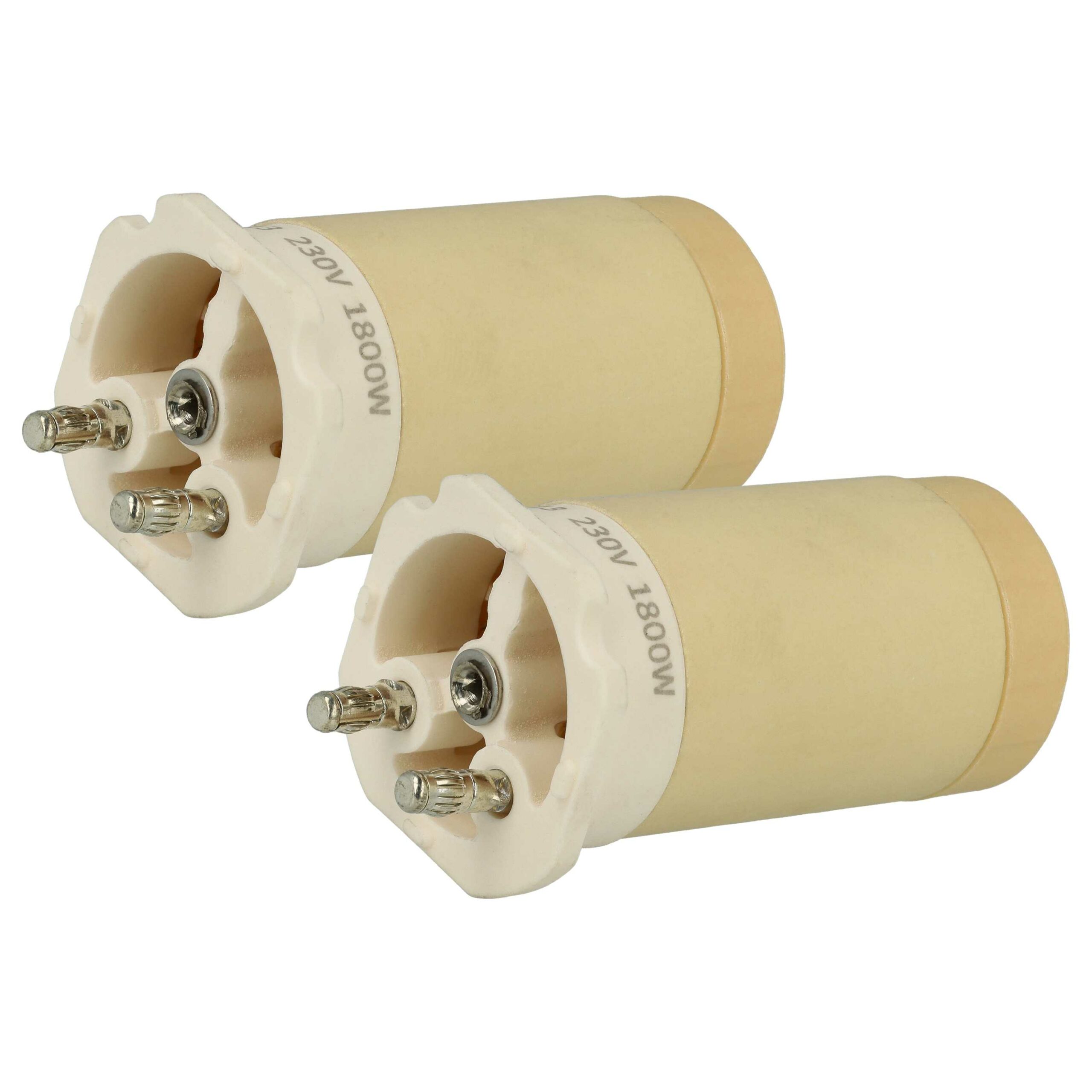 2x Elemento Aquecedor de Cerâmica para Pistola de Soldadura a Ar Quente Leister 115.513 - vhbw