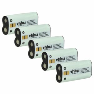 Bateria vhbw para Dictafone Olympus BR403, BR402 - 800 mAh 2.4 V NiMH (Pack 5x)
