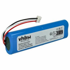 Bateria vhbw para Ecovacs S01-LI-148-2600, S01-LI-148-3400, S01-LI-148-3200 - 3400mAh, 14.4V, Li-Ion