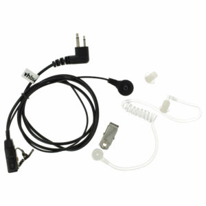 Auscultador de Segurança para Motorola GP300 com Botão de Resposta, Clip e Cabo Phono