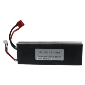 Bateria vhbw 5200 mAh 7.4 V Li-Ion com Conector T-plug para Veículos Telecomandados