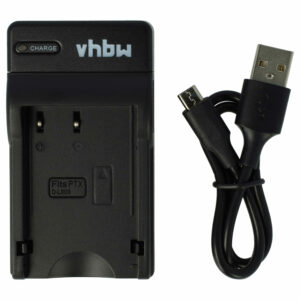 Carregador de Bateria USB-C com Cabo USB-C para Câmara Pentax K-70 - 0,5 A