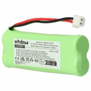 Bateria vhbw para Adestrador de Cães Dogtra GPRHC043M016, BP12RT - 300 mAh 4.8 V NiMH