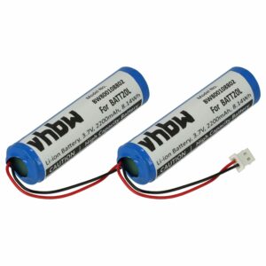 Bateria vhbw 2x 2200 mAh 3.7V Li-Ion para Rádio DAB Midland - Substitui BATT20L