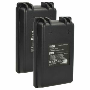 2x Bateria de Substituição para Telecomando Autec MH0707L, NC0707L - 2000 mAh vhbw