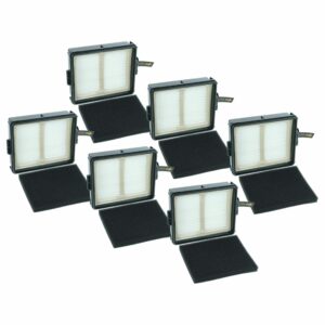 Pack 6 Filtros vhbw para Aspiradores Shark XHFIW1000, XPRFIW1000